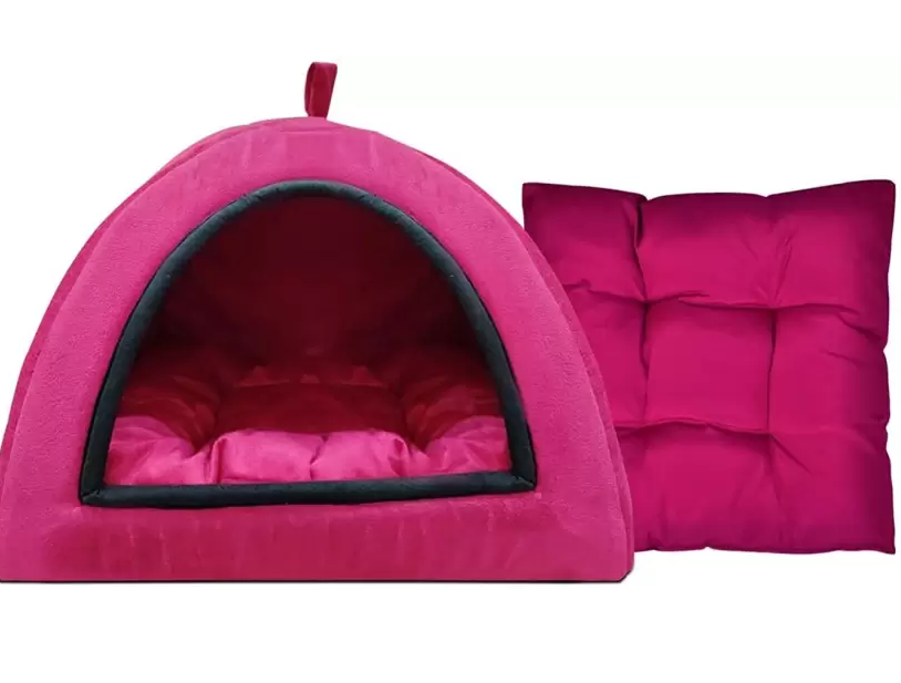 Relexpet Cats Kittens Pet Hut House in Soft Velvet